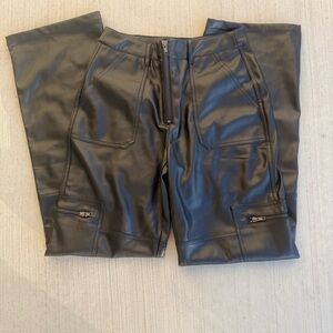 Fashion Nova Black Faux Leather Pants